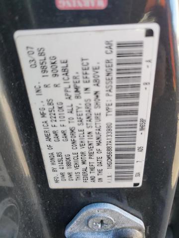 1HGCM56887A133980 - 2007 HONDA ACCORD EX GRAY photo 12