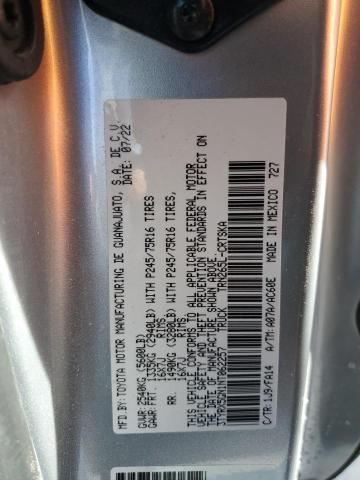 3TYRX5GN1NT062257 - 2022 TOYOTA TACOMA ACCESS CAB ვერცხლისფერი ფოტო 12