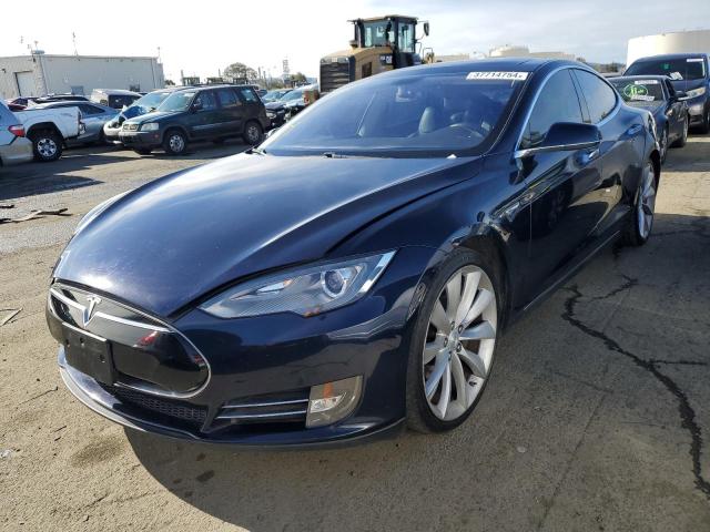 5YJSA1CP8DFP07987 - 2013 TESLA MODEL S Կապույտ լուսանկար 1