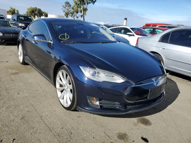 5YJSA1CP8DFP07987 - 2013 TESLA MODEL S Կապույտ լուսանկար 4