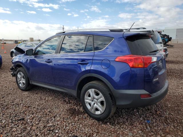 2T3ZFREV9FW153818 - 2015 TOYOTA RAV4 LE BLUE photo 2