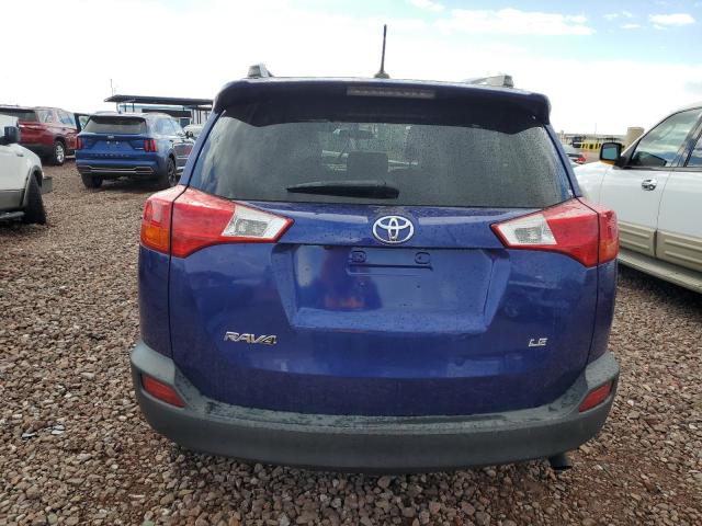 2T3ZFREV9FW153818 - 2015 TOYOTA RAV4 LE BLUE photo 6