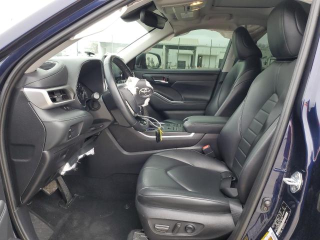 5TDHZRBH8MS553370 - 2021 TOYOTA HIGHLANDER XLE BLUE photo 7