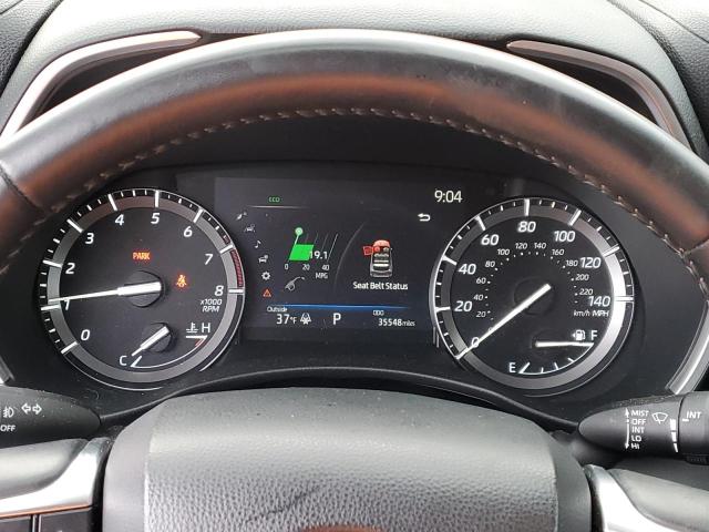 5TDHZRBHXLS505254 - 2020 TOYOTA HIGHLANDER XLE შავი ფოტო 9