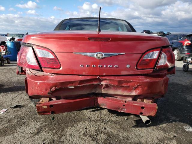 1C3LC55R98N634130 - 2008 CHRYSLER SEBRING TOURING BURGUNDY photo 6