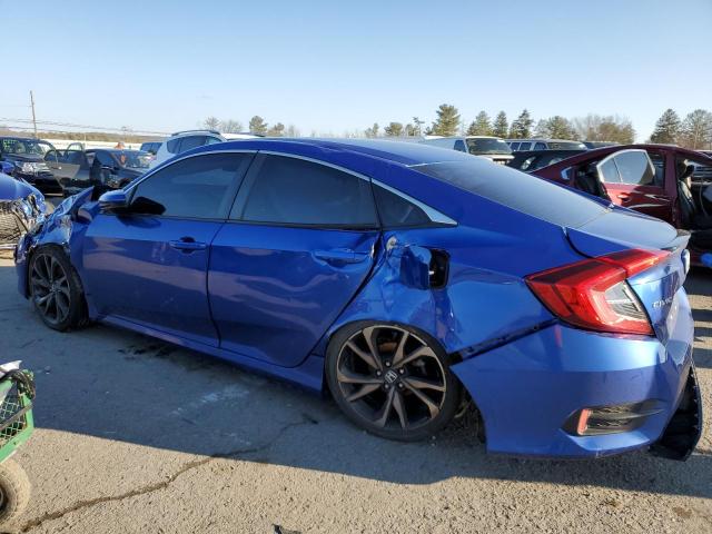 2HGFC2F86MH524122 - 2021 HONDA CIVIC SPORT BLUE photo 2