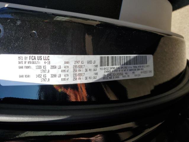 2C4RC1BGXJR263568 - 2018 CHRYSLER PACIFICA TOURING L Սև լուսանկար 13