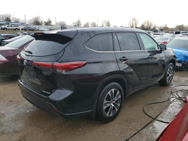 5TDHZRBH1LS039844 - 2020 TOYOTA HIGHLANDER XLE BLACK photo 3
