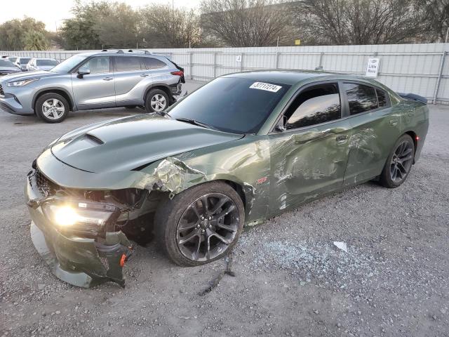 2C3CDXGJ3MH522944 - 2021 DODGE CHARGER SCAT PACK GREEN photo 1