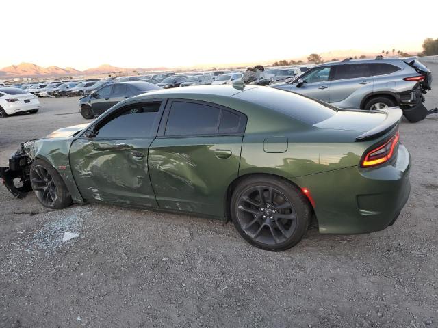 2C3CDXGJ3MH522944 - 2021 DODGE CHARGER SCAT PACK GREEN photo 2