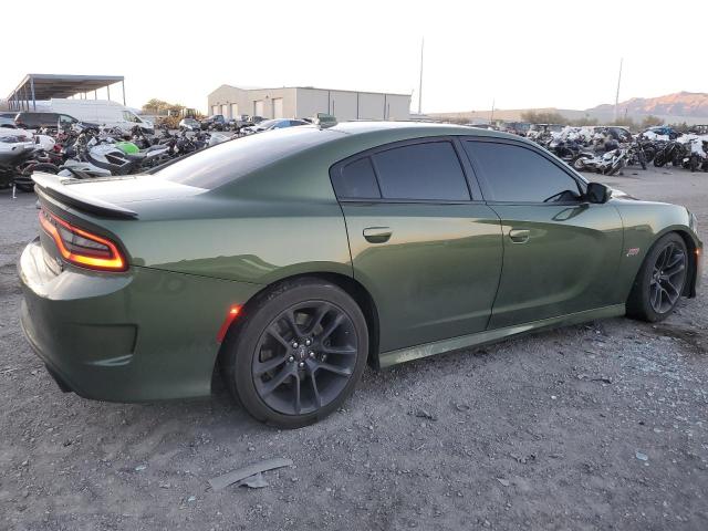 2C3CDXGJ3MH522944 - 2021 DODGE CHARGER SCAT PACK GREEN photo 3