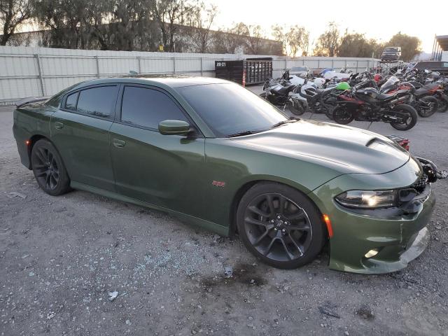 2C3CDXGJ3MH522944 - 2021 DODGE CHARGER SCAT PACK GREEN photo 4