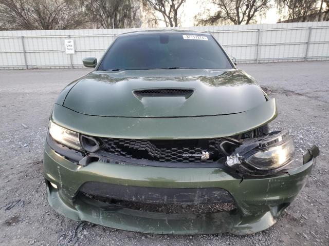 2C3CDXGJ3MH522944 - 2021 DODGE CHARGER SCAT PACK GREEN photo 5