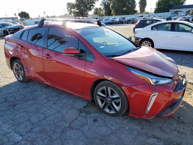 JTDKAMFU8N3158227 - 2022 TOYOTA PRIUS NIGHT SHADE RED photo 4