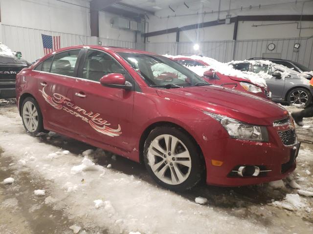 1G1PH5SC3C7372707 - 2012 CHEVROLET CRUZE LTZ RED photo 4