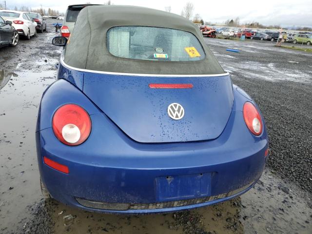 3VWSF31Y47M401780 - 2007 VOLKSWAGEN NEW BEETLE CONVERTIBLE OPTION PACKAGE 2 BLUE photo 6