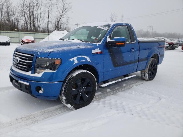 1FTMF1CTXEFB58345 - 2014 FORD F150 BLUE photo 1