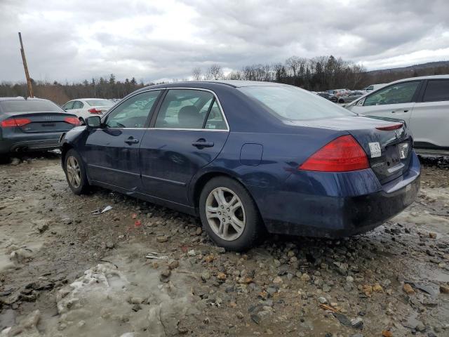 1HGCM56787A099238 - 2007 HONDA ACCORD EX BLUE photo 2