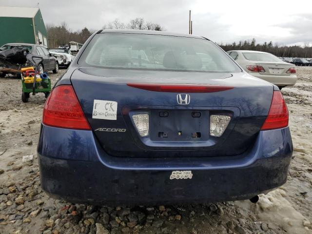 1HGCM56787A099238 - 2007 HONDA ACCORD EX BLUE photo 6