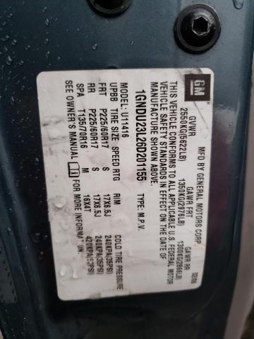 1GNDU23L26D201155 - 2006 CHEVROLET UPLANDER LS 蓝色 照片 13