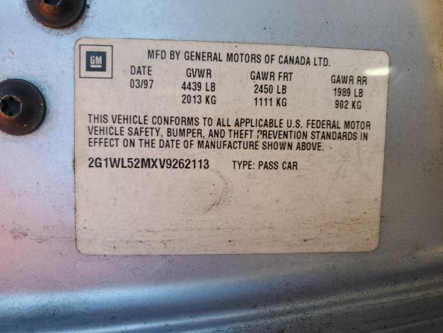 2G1WL52MXV9262113 - 1997 CHEVROLET LUMINA BAS 蓝色 照片 12