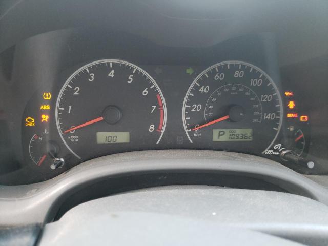 JTDBL40E19J028755 - 2009 TOYOTA COROLLA BASE SILVER photo 9