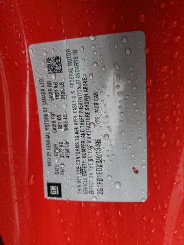 2G1FB1EDXB9213495 - 2011 CHEVROLET CAMARO LT RED photo 12