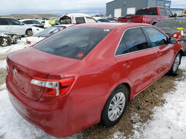 4T4BF1FK7CR243518 - 2012 TOYOTA CAMRY BASE RED photo 3