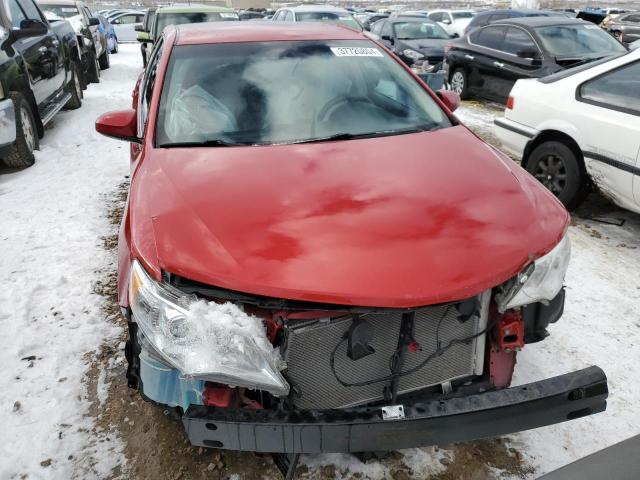 4T4BF1FK7CR243518 - 2012 TOYOTA CAMRY BASE RED photo 5