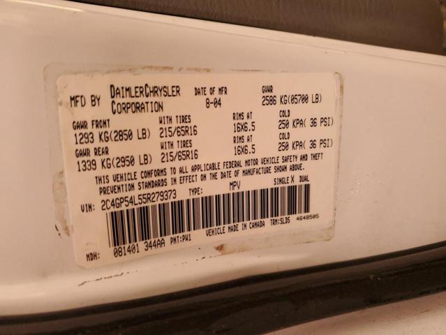 2C4GP54L55R279373 - 2005 CHRYSLER TOWN & COU TOURING WHITE photo 14