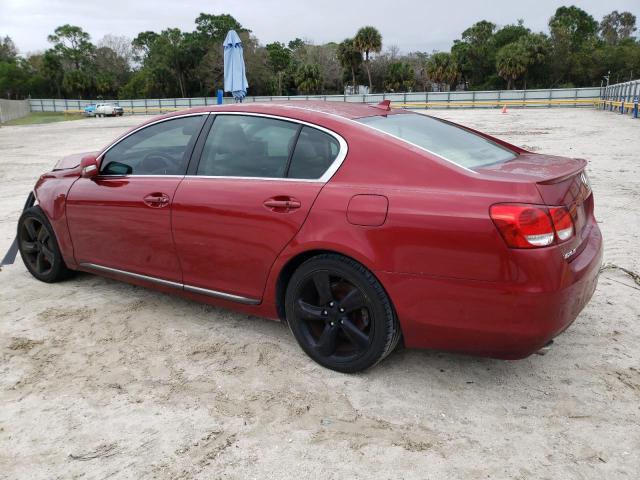 JTHBE96S480029762 - 2008 LEXUS GS 350 RED photo 2