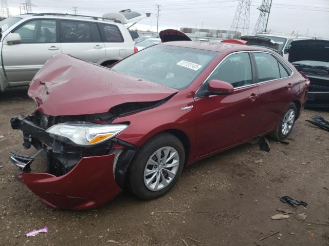 4T1BD1FK7FU175001 - 2015 TOYOTA CAMRY HYBRID RED photo 1