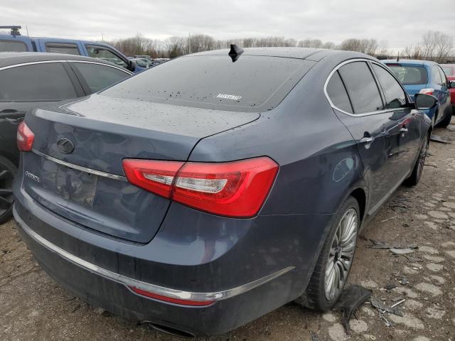 KNALN4D7XE5123339 - 2014 KIA CADENZA PREMIUM BLUE photo 3