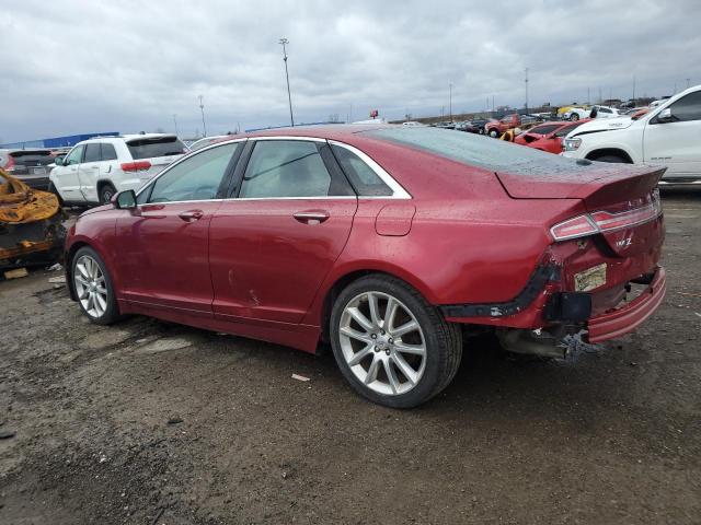 3LN6L2G90DR824387 - 2013 LINCOLN MKZ BURGUNDY photo 2