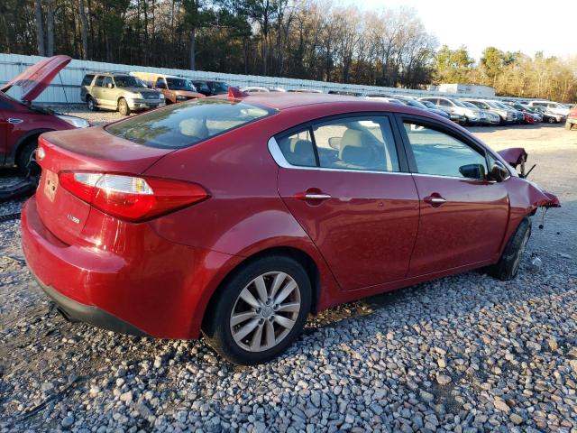 KNAFX4A8XE5151100 - 2014 KIA FORTE EX RED photo 3