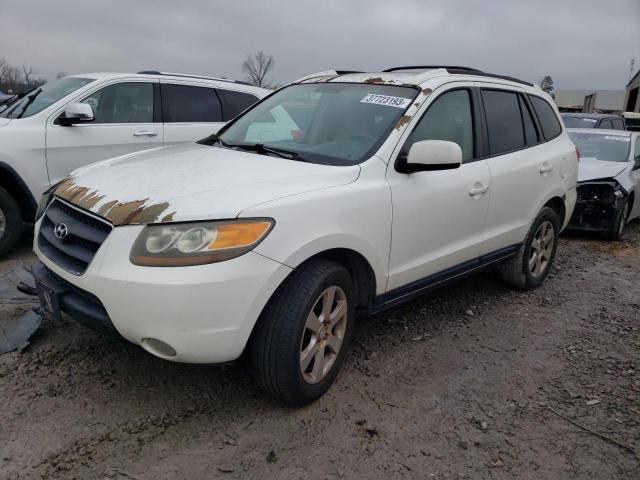 5NMSH13E27H081284 - 2007 HYUNDAI SANTA FE SE WHITE photo 1