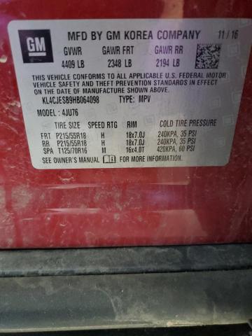 KL4CJESB9HB064098 - 2017 BUICK ENCORE PREFERRED Rot Foto 14