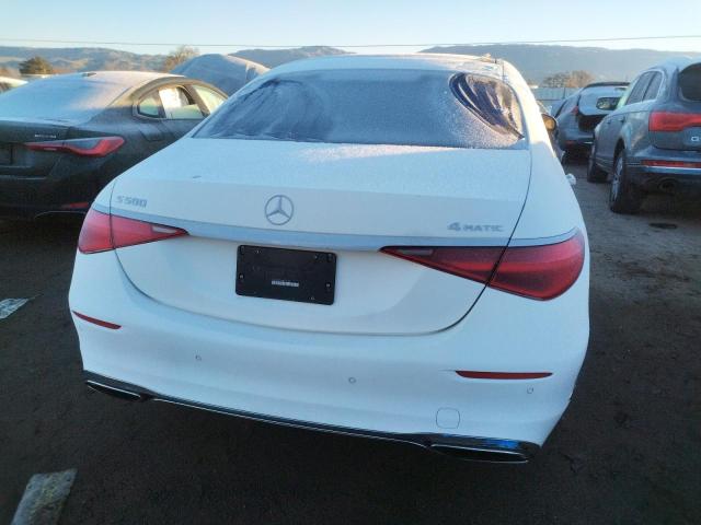 W1K6G7GB3NA070590 - 2022 MERCEDES-BENZ S 580 4MATIC WHITE photo 6