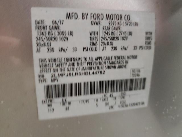 2LMPJ8LR0HBL44782 - 2017 LINCOLN MKX RESERVE SILVER photo 12