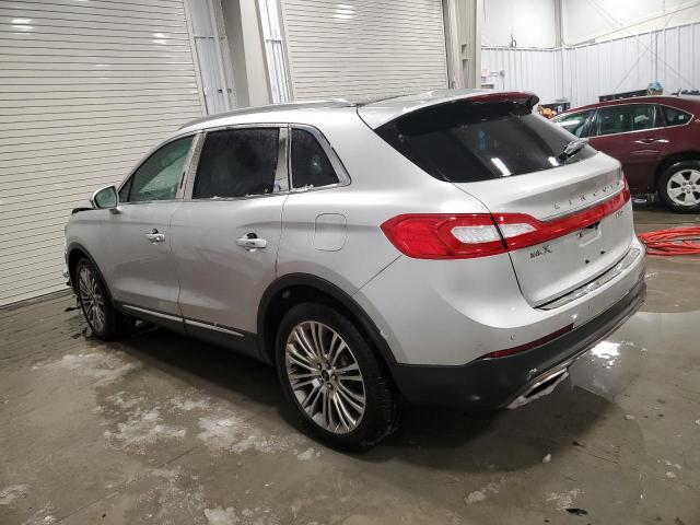2LMPJ8LR0HBL44782 - 2017 LINCOLN MKX RESERVE SILVER photo 2