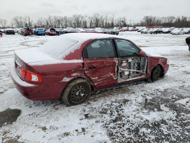 KNAGD126355403911 - 2005 KIA OPTIMA LX RED photo 3