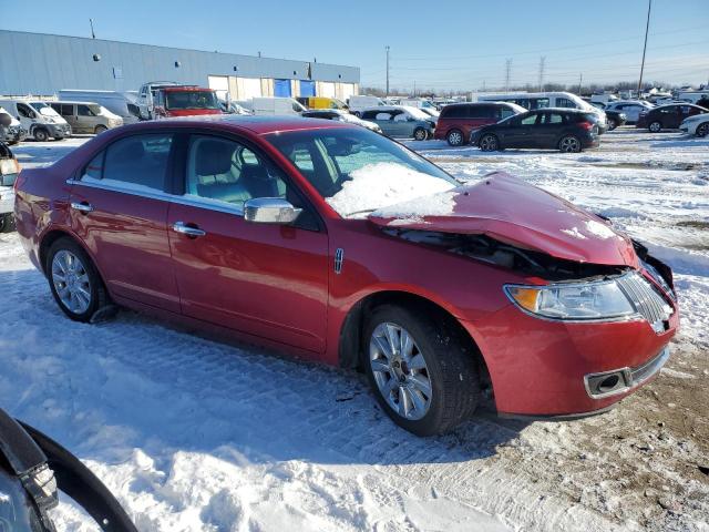 3LNHL2GC3BR772156 - 2011 LINCOLN MKZ RED photo 4