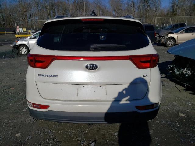 KNDPNCAC2H7291159 - 2017 KIA SPORTAGE EX WHITE photo 6