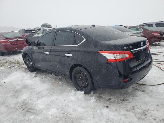 3N1AB7AP0FL683853 - 2015 NISSAN SENTRA S BLACK photo 2