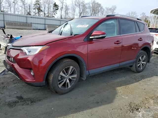 2T3WFREV9JW486709 - 2018 TOYOTA RAV4 ADVENTURE MAROON photo 1