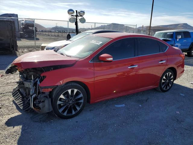3N1AB7AP1KY375586 - 2019 NISSAN SENTRA S RED photo 1