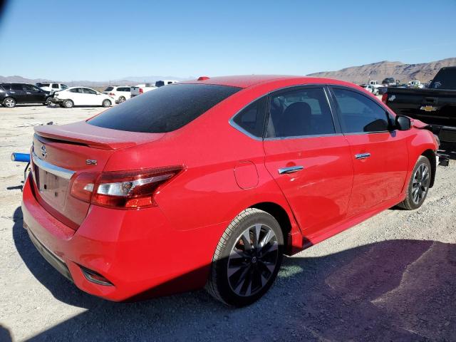 3N1AB7AP1KY375586 - 2019 NISSAN SENTRA S RED photo 3