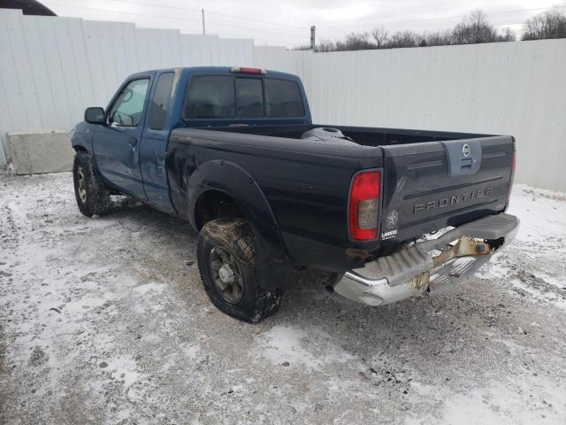 1N6ED26Y04C433855 - 2004 NISSAN FRONTIER KING CAB XE V6 BLUE photo 2