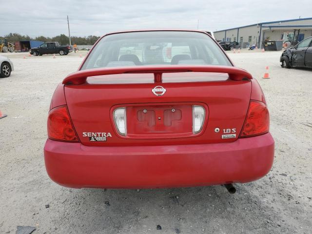 3N1CB51D26L477193 - 2006 NISSAN SENTRA 1.8 RED photo 6