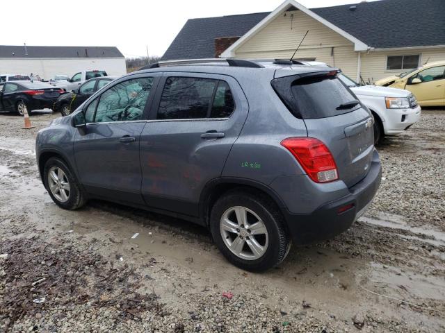 KL7CJLSB6FB118915 - 2015 CHEVROLET TRAX 1LT GRAY photo 2